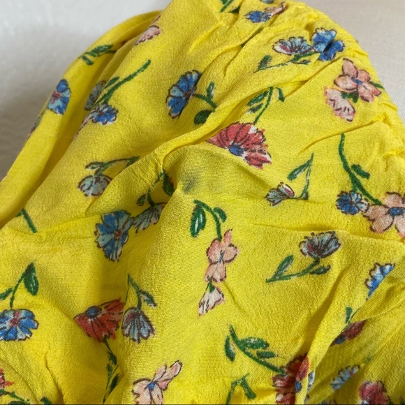 2Bella Yellow Flower Print Blouse - Picture 5 of 7